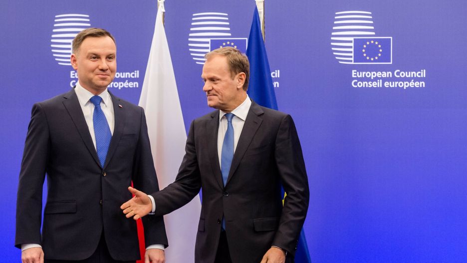 Andrzej Duda i Donald Tusk