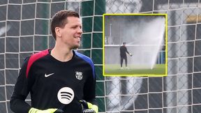 Hit sieci. Włączyli zraszacze. Tylko spójrz, co zrobił Szczęsny