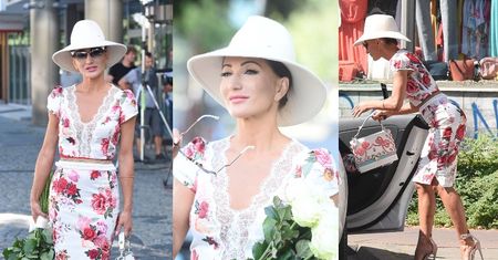 "Odpicowana" Justyna Steczkowska świętuje 48. urodziny, paradując przed studiem śniadaniówki. Dobrze się prezentuje? (ZDJĘCIA)