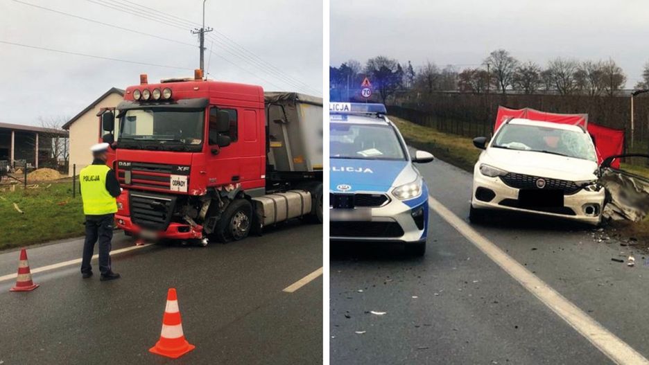Łódzkie. Tragiczny wypadek na DK74. Zginął pasażer