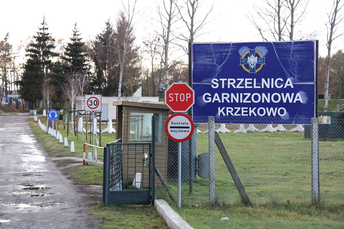 Miejsce postrzelenia żołnierza w Szczecinie.