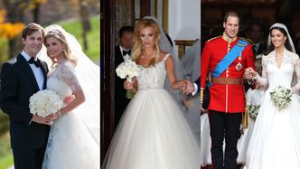 Najdroższe suknie ślubne gwiazd: Księżna Kate, Ivanka Trump oraz Izabela Janachowska. Rekordzistki wydały ponad MILION ZŁOTYCH