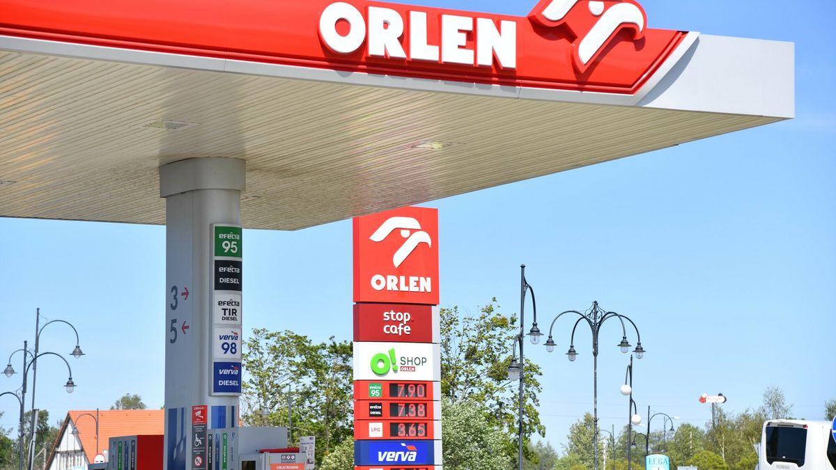 Na zdjęciu znajduje się stacja Orlenu