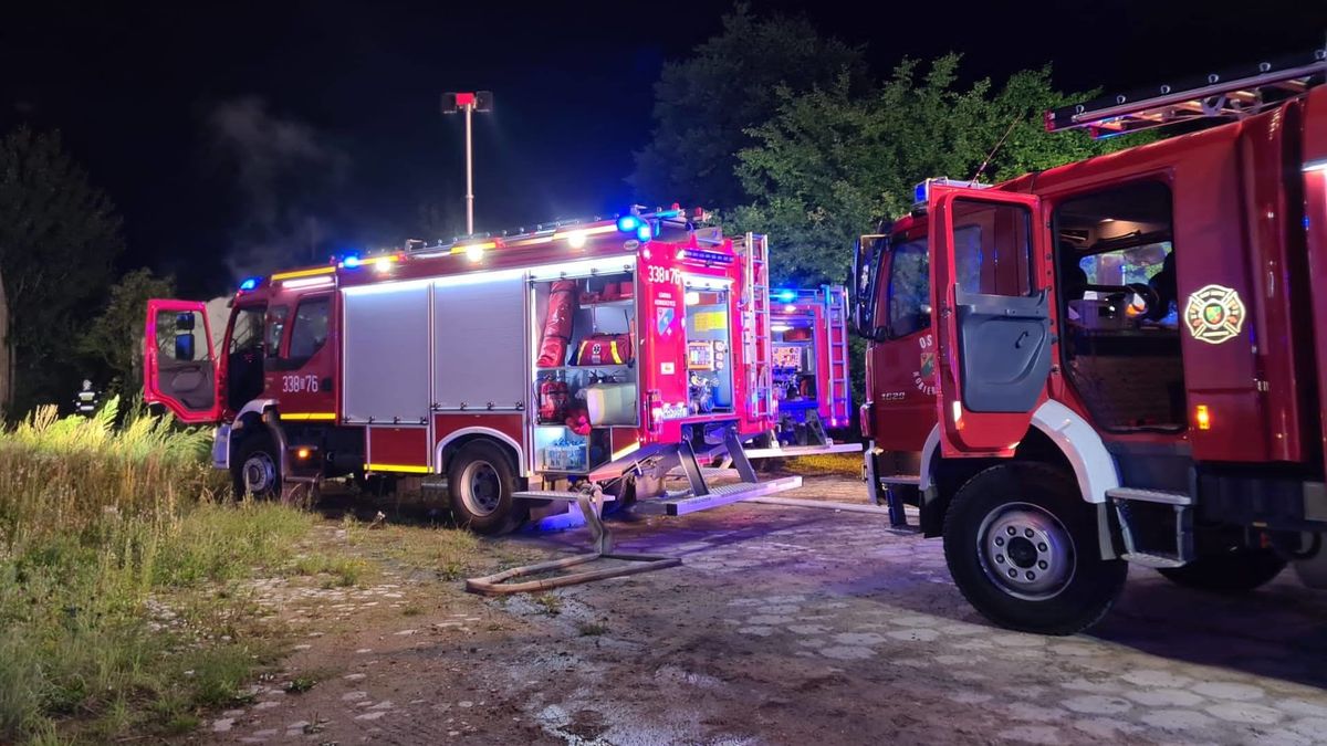 Pożar pod Wrocławiem 