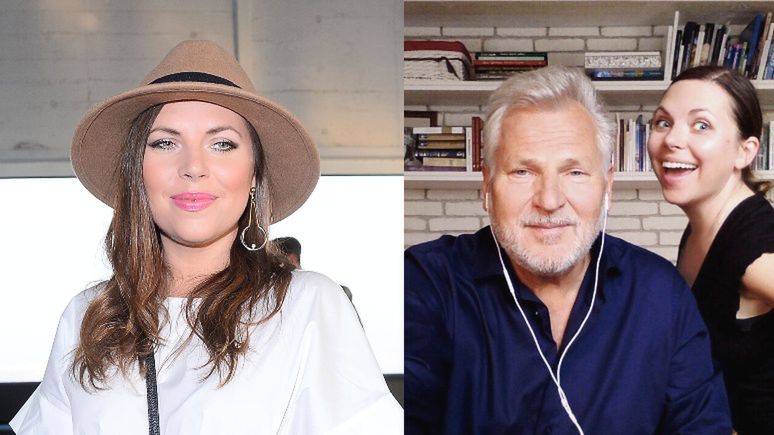 Aleksandra Kwaśniewska chwali się zdjęciem z ojcem