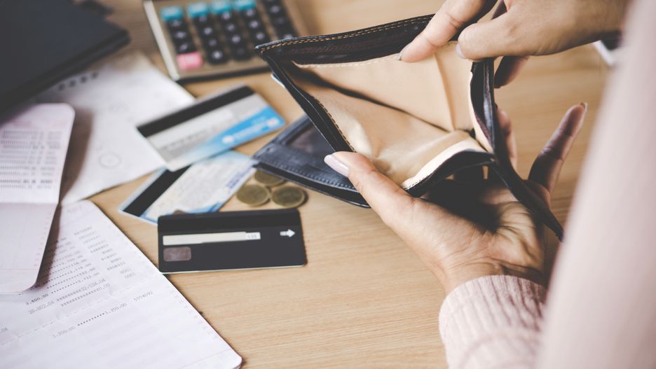 woman, broke, bankruptcy, empty, purse, wallet, poverty, debt, spending, money, background, hand, coin, bank, blank, business, calculator, credit, card, cash, concept, currency, economic, economy, female, finance, holding, leather, loan, looking, loss, need, no, open, payday, payment, people, person, pocket, poor, problem, recession, retirement, sad, savings, showing, trouble, unemployment, worried