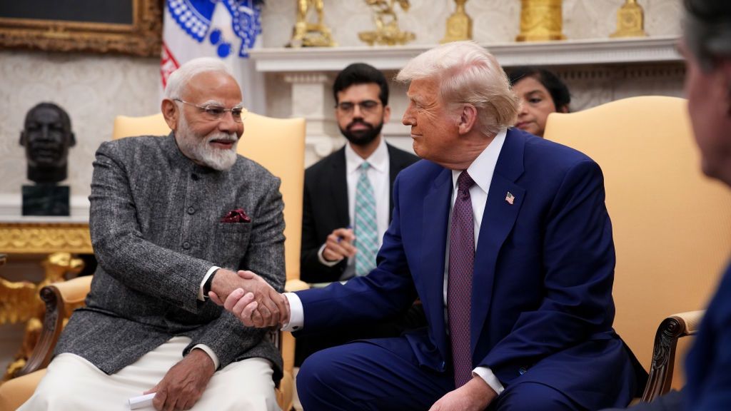President Trump Welcomes Indian Prime Minister Modi To The White House
WASHINGTON, DC - FEBRUARY 13: U.S. President Donald Trump and Indian Prime Minister Narendra Modi meet in the Oval Office at the White House on February 13, 2025 in Washington, DC. Prime Minister Modi is meeting with President Trump to discuss tariffs and trade relations in the wake of President Trump's announcement on implementing reciprocal tariffs. (Photo by Andrew Harnik/Getty Images)
Andrew Harnik
bestof, topix