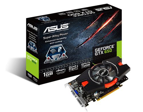 ASUS GeForce GTX 650 1 GB karta graficzna zdjęcie opakowanie