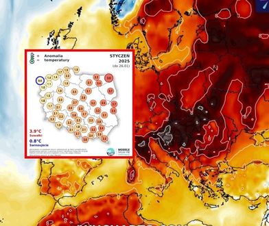 Wyjątkowo ciepły styczeń. Rekordowa temperatura na biegunie zimna