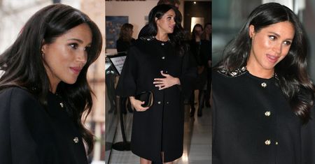 Elegancka Meghan Markle trzyma się za ogromny brzuch w ambasadzie Nowej Zelandii (FOTO)