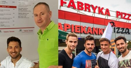 Jonkisz z misterami piecze pizzę nad morzem (FOTO)