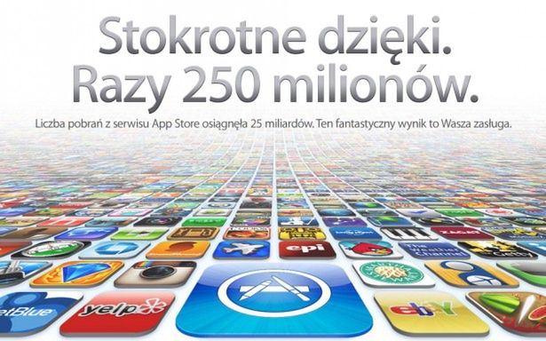 Próg 25 miliardów pobrań z App Store'a przekroczony