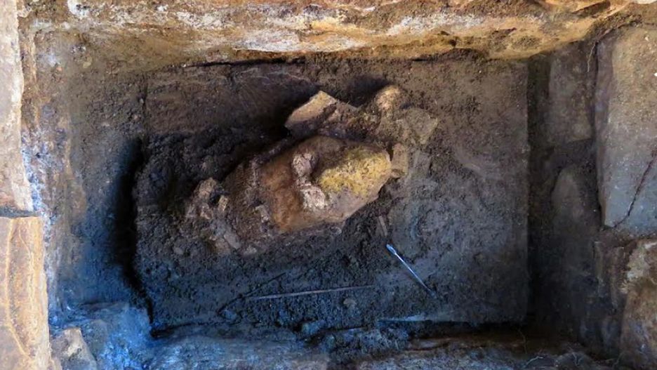 Głowa z posągu boga kukurydzy Majów sprzed 1300 lat