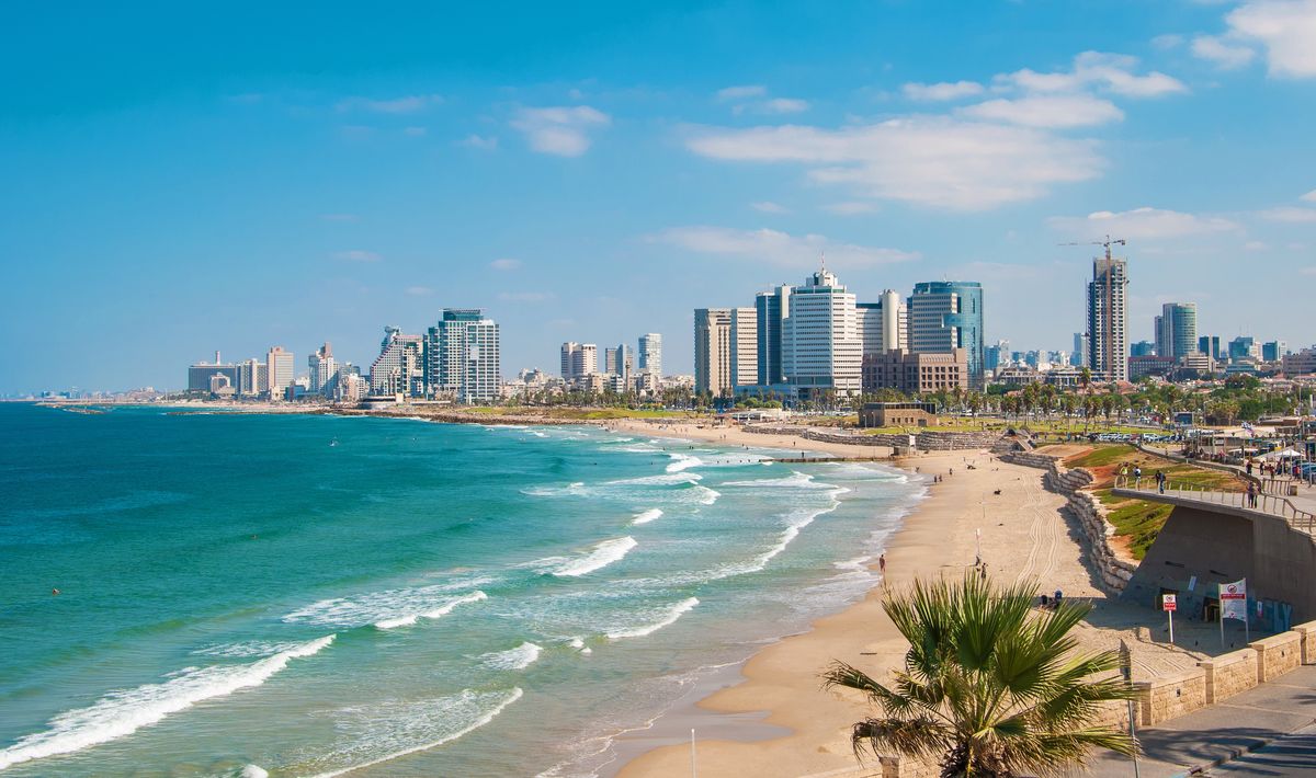 Plaża w Tel Awiwie w Izraelu