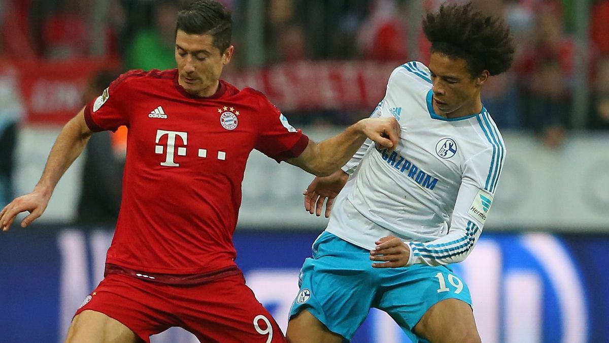 Robert Lewandowski i Leroy Sane, gdy jeszcze grał w Schalke 