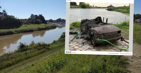 Minęło 18 lat od kradzieży. "Maluch" wyłowiony z Odry