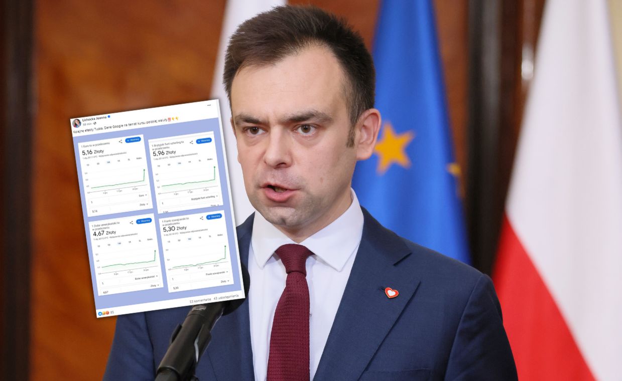 Minister finansów Andrzej Domański dementuje drastyczne wzrosty kursu walut w stosunku do złotego