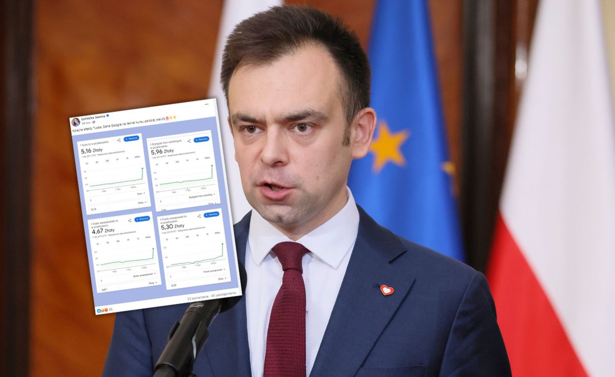 Minister finansów Andrzej Domański dementuje drastyczne wzrosty kursu walut w stosunku do złotego