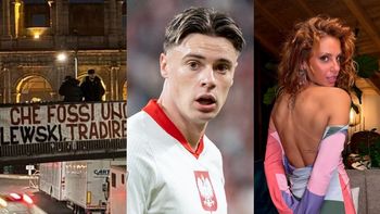 Kibice As Roma twierdzą, że Nicola Zalewski ODBIŁ DZIEWCZYNĘ swojemu koledze. Wywiesili transparent... Miło?