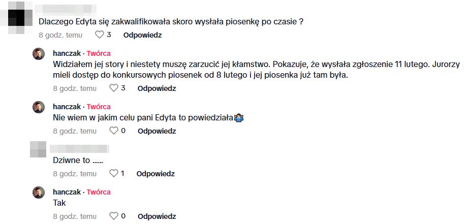 Michał Hanczak odpowiada na komentarze dotyczące Edyty Górniak