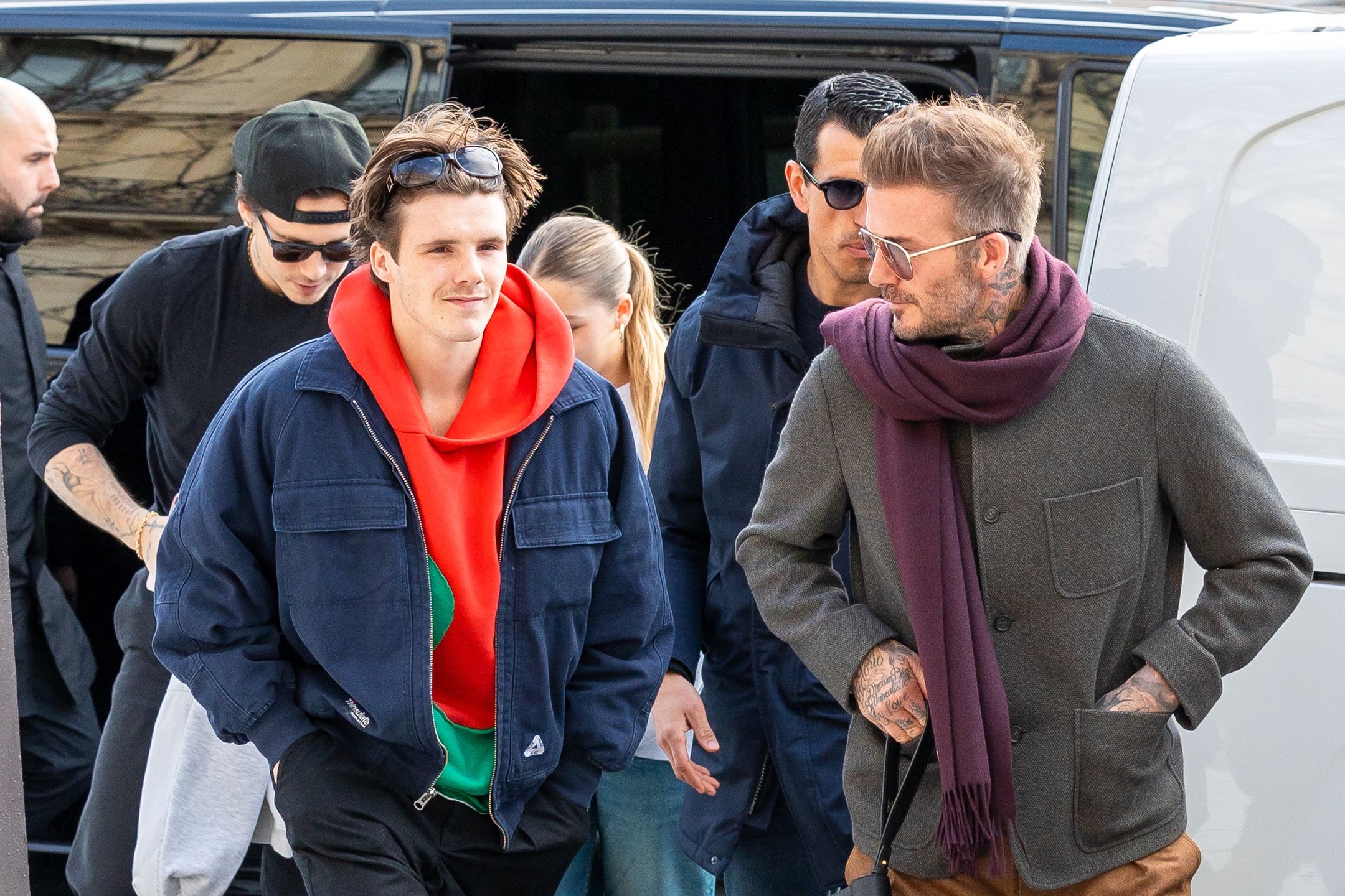 Brooklyn Beckham i David Beckham