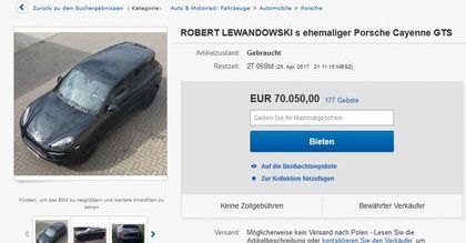 Niemiec nie płakał, jak sprzedawał. Auto Lewandowskiego robi furorę na ebayu