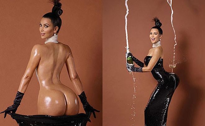 Reakcje internautów na gołą pupę Kim Kardashian