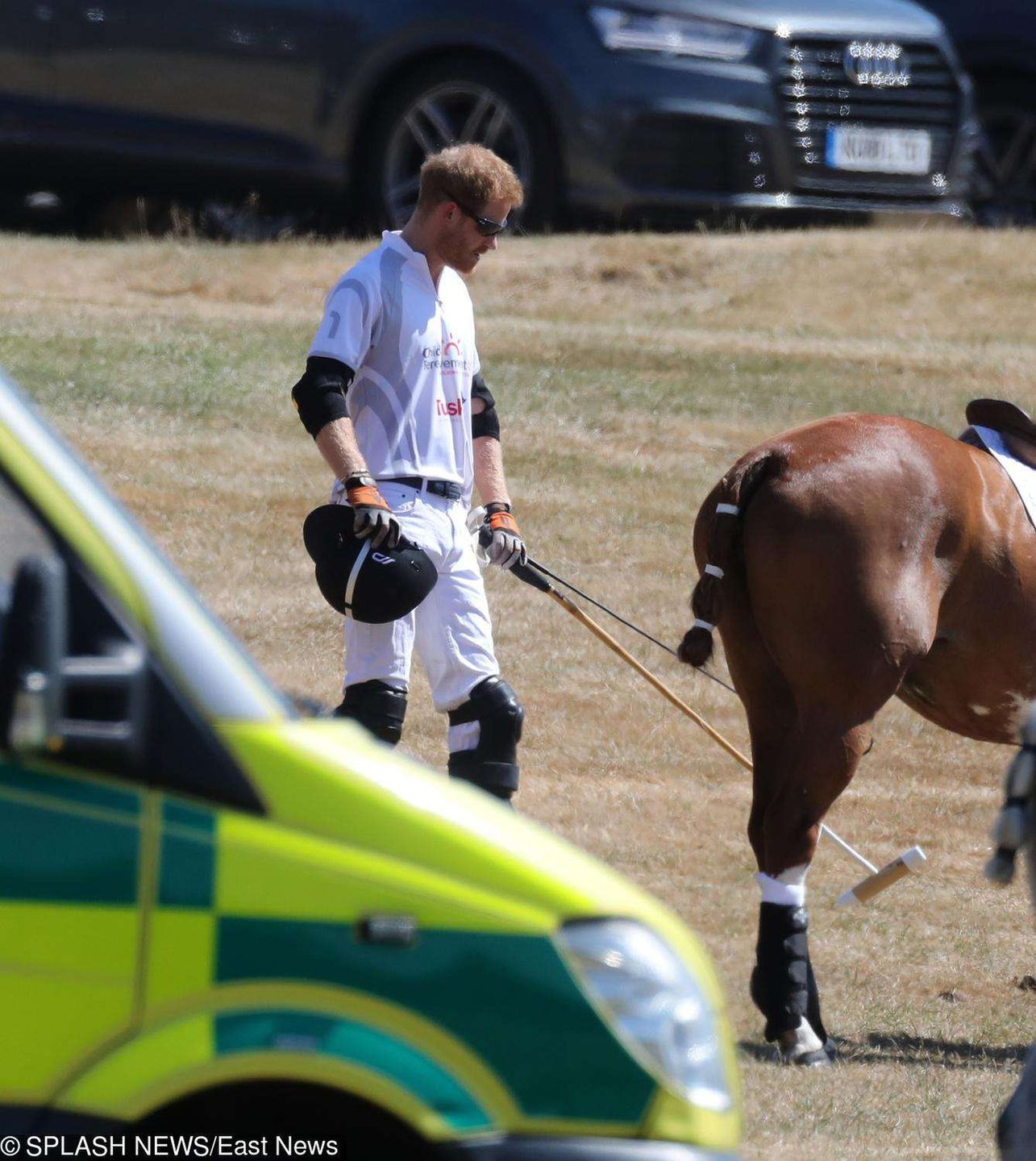 Meghan Markle na meczu polo kibicuje mężowi