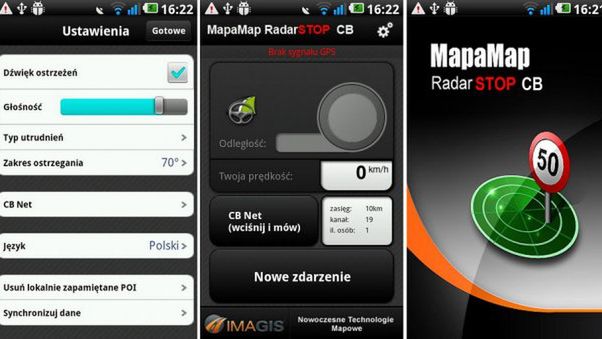 MapaMap RadarSTOP CB – aplikacja emulująca funkcję CB-radia 1