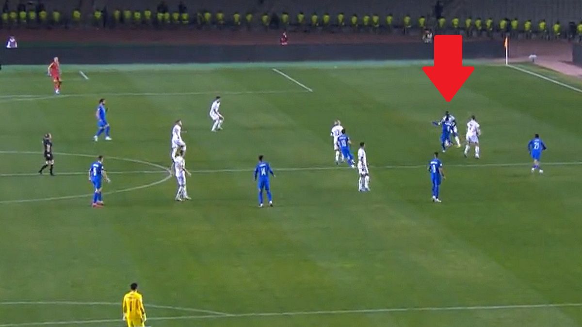 Twitter / Polsat Sport / Na zdjęciu: strzał Mahmudova