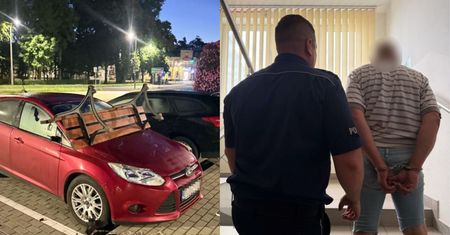 47-latek urządził nocną demolkę. Szybka akcja policji