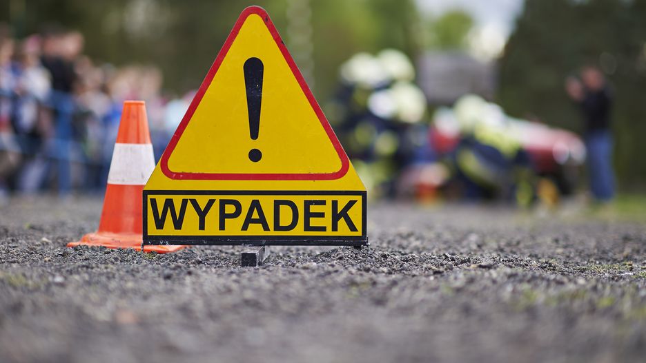wypadek trójkąt miejsce wypadku