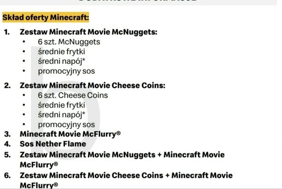 Minecraft zawita do McDonalda. Co pojawi się w nowym zestawie?