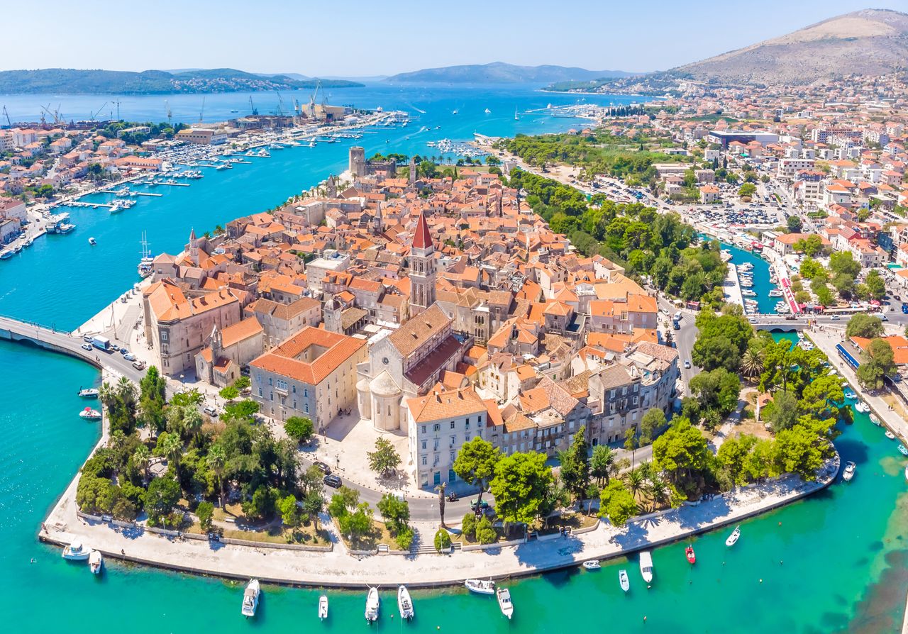 Trogir z lotu ptaka