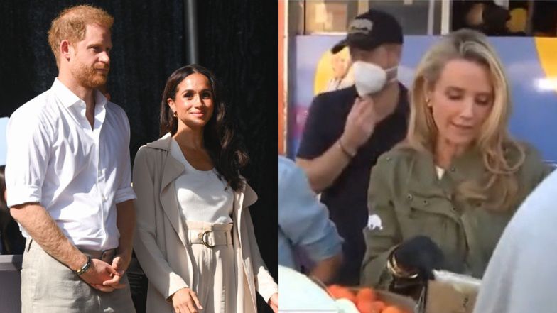 Harry and Meghan were almost overlooked in the news report.