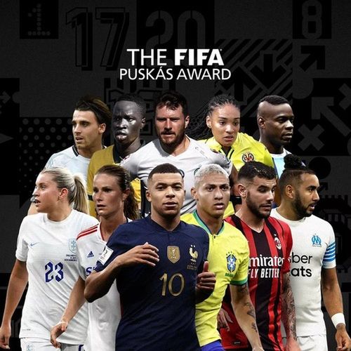 Zdjęcie wszystkich nominowanych do nagrody Puskasa (źródło FIFA).