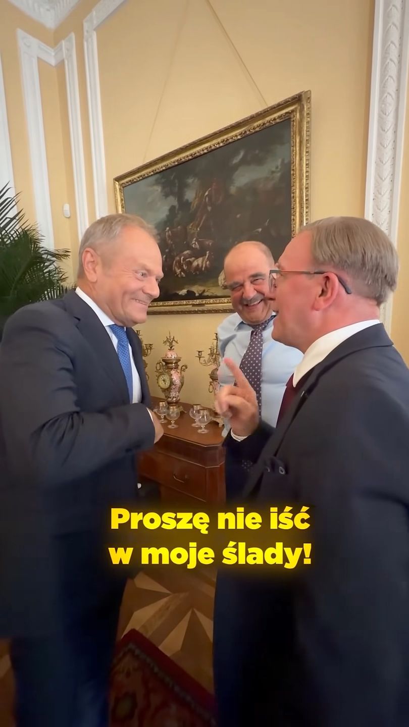Donald Tusk przybył na plan "Rancza"