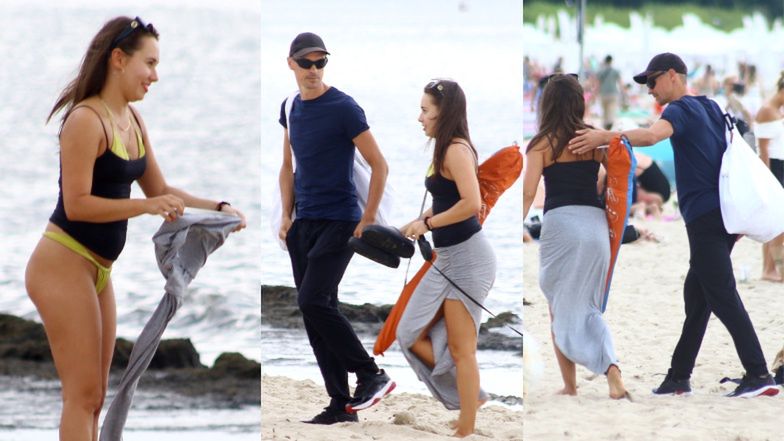 Piotr Żyła i Marcelina Ziętek na wakacjach w Sopocie