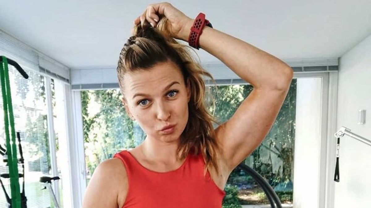 Anna Lewandowska czeka na mecz męża.