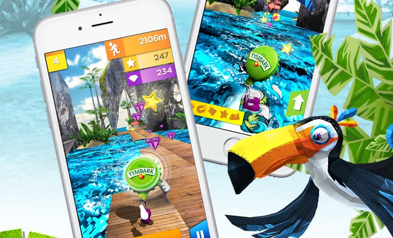 Run Kapsel Run to gra reklamowa wyprodukowana przez The Dust dla Tymbarku