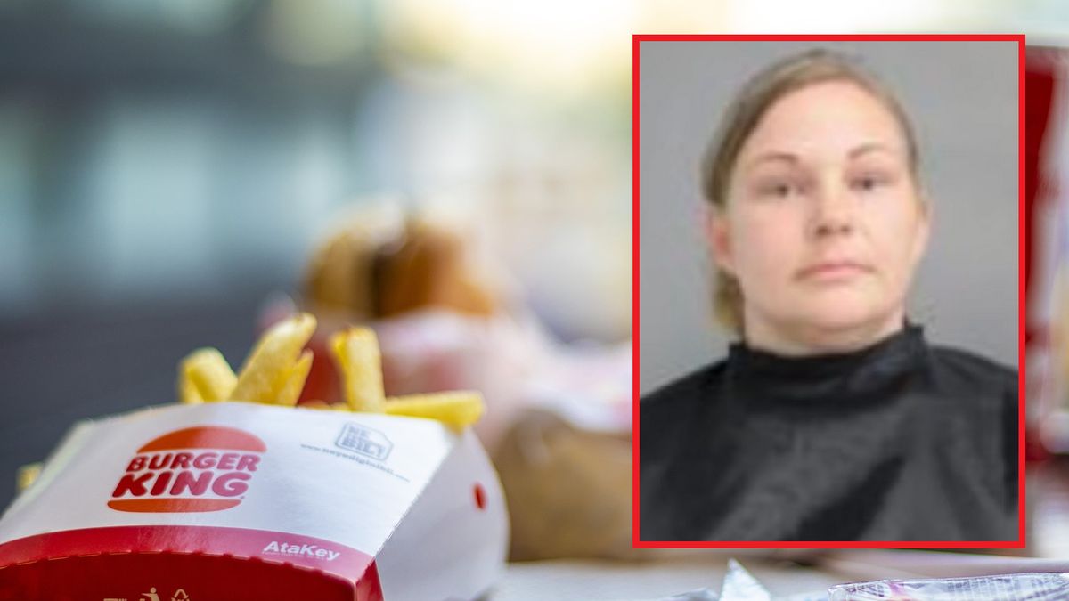Kobieta podawała klientom stare frytki.