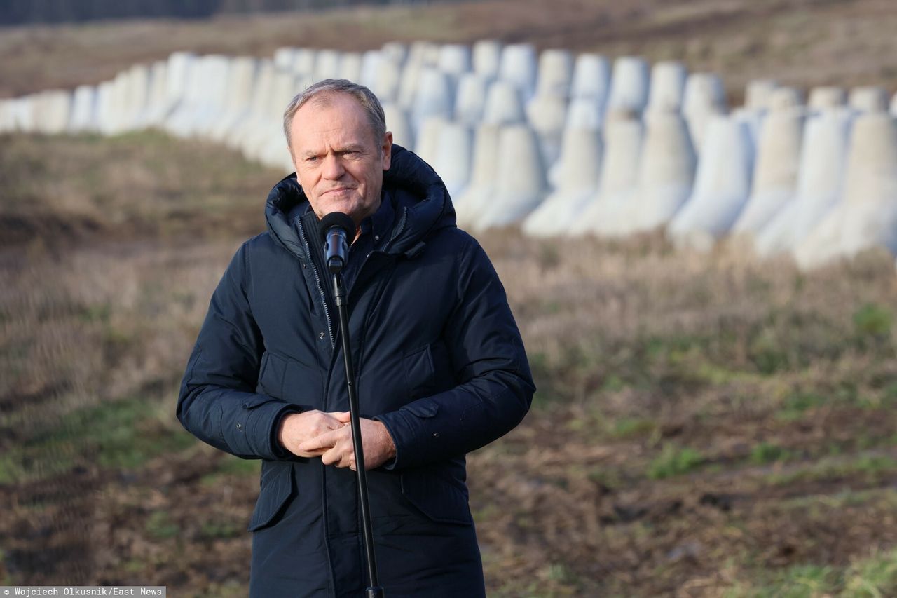 Donald Tusk odwiedził pierwszy odcinek Tarczy Wschód