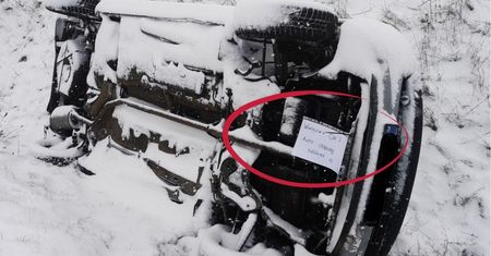 Tak zostawił auto. Policjantom zostawił bardzo nietypową wiadomość