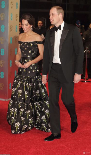 Księżna Kate i Książę William –
gala nagród BAFTA 2017