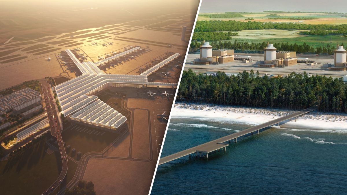 Wizualizację Portu Polska (dawniej CPK) i pierwszej elektrowni jądrowej na Pomorzu