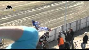 Groźny upadek Damiana Balińskiego podczas treningu w Lesznie (2013)