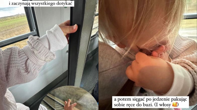 Aleksandra Żebrowska relacjonuje podróż z 2-letnią córką