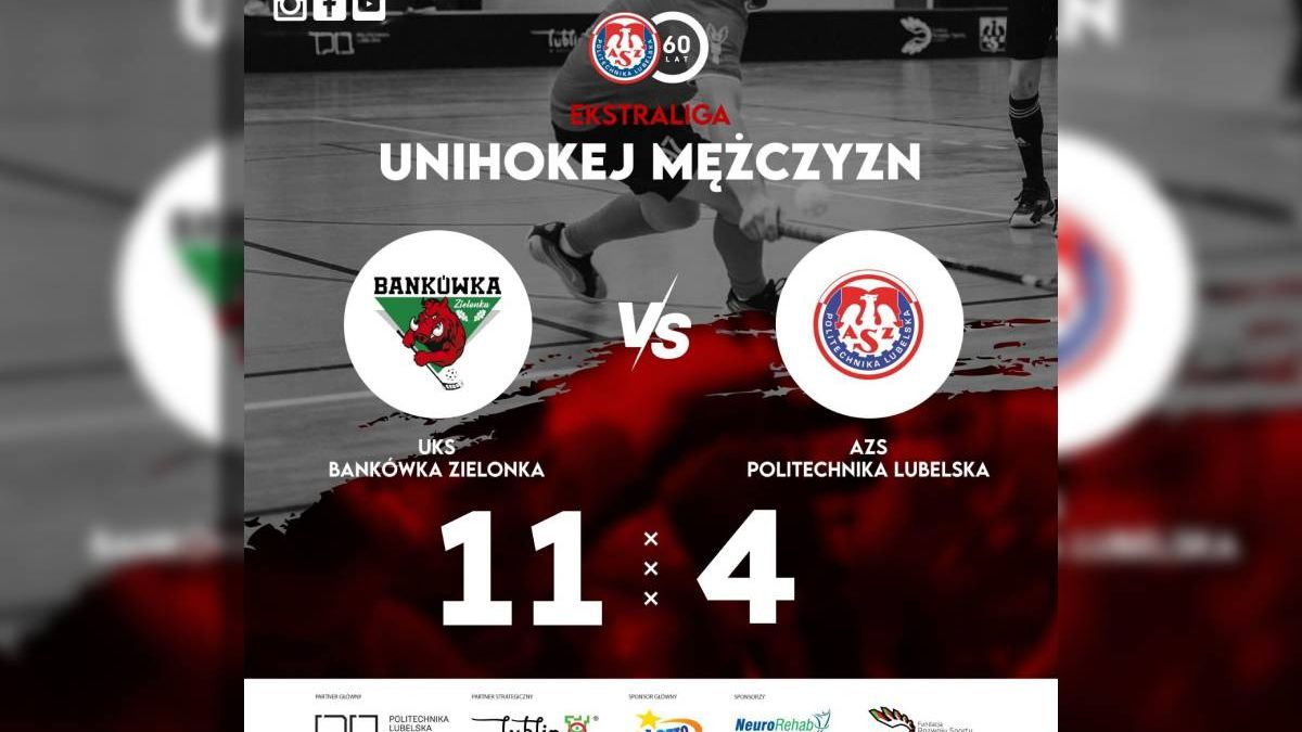 grafika, wynik meczu AZS Politechnika Lubelska