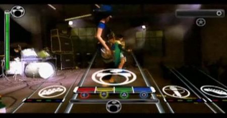 Porcja gameplayu z Rock Band Unplugged