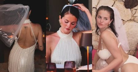 Szalony wieczór panieński Seleny Gomez: welon, maska przyszłego męża i paradowanie w bikini. Piosenkarka zabrała przyjaciółki do Meksyku